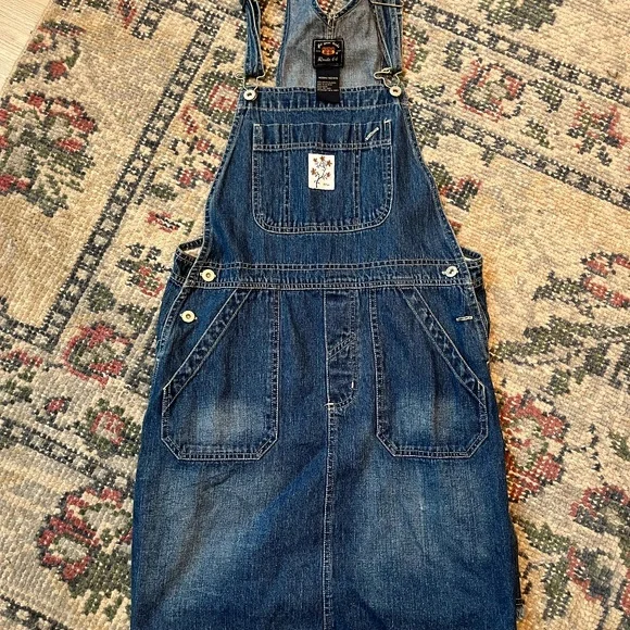 white christmas dresses Road Trip Denim Vest Dress – SPELL main image 1
